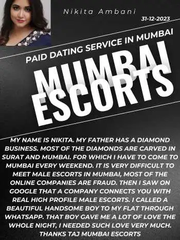 Mumbai Male Escorts Client Review